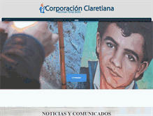 Tablet Screenshot of corporacionclaretiana.org